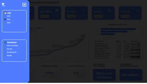 PedalOasis Dashboard: Filtermenü
