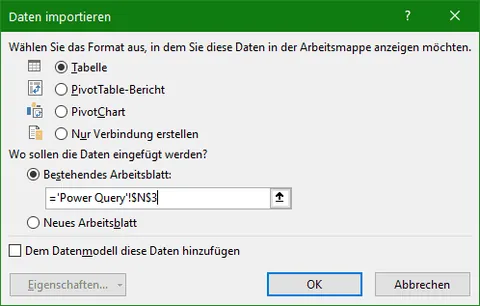 Excel | Power Query | Daten importieren