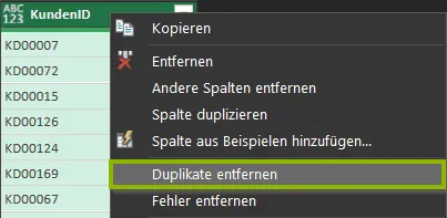 Excel | Power Query | Duplikate entfernen