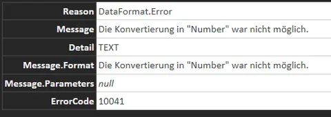 Power Query Error Inhalt