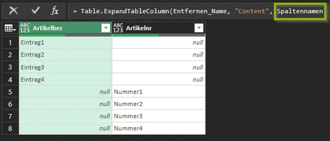 Power Query Table.ExpandTableColumn