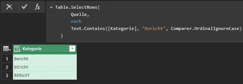 Power Query Table.SelectRows