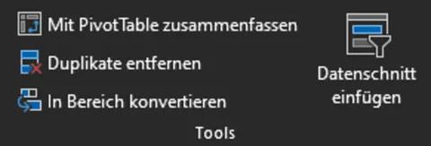 Excel | Intelligente Tabelle | Tools