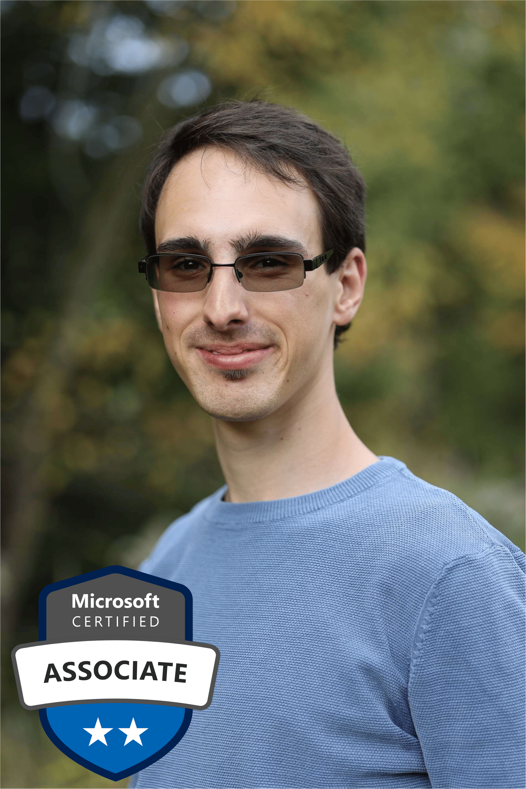 Phillip Seefeld mit Datenanalyst Badge