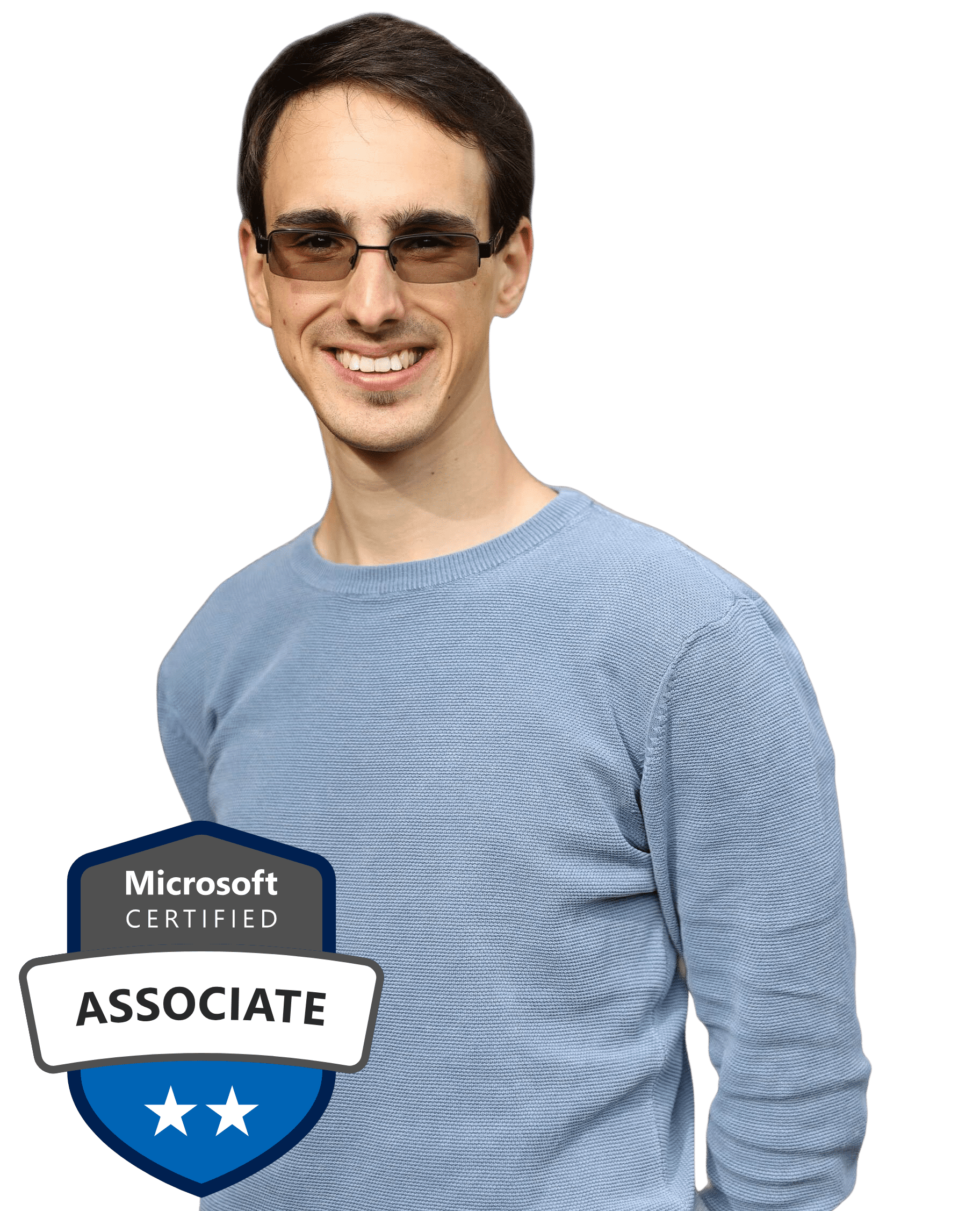 Phillip Seefeld mit Datenanalyst Badge